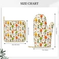 thumbnail image 3 of Sikiie Animals Forest Oven Mitts and Pot Holders Set, Kitchen Oven Glove High Heat Resistant with Non-Slip Silicone Surface for Cooking, 3 of 7