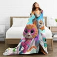 thumbnail image 5 of Super Kitties Blankets Ultra Soft Flannel Blanket All Season Fuzzy Blanket Fluffy Cozy Blanket For Couch Bed Sofa 50"X40", 5 of 9