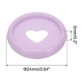 thumbnail image 2 of 24mm Plastic Book Binding Discs, 22 Pack Discbound Expansion Discs Heart Binder Rings for DIY Notebook Planner, Purple, 2 of 6