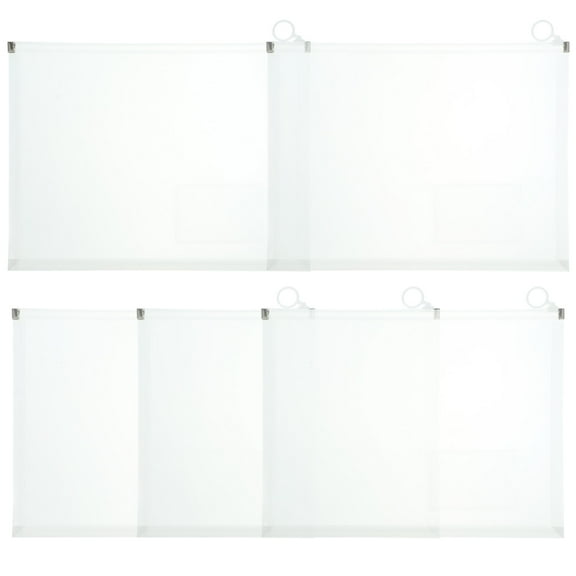 Eease 5 Clear A4 Zip Plastic Envelopes for Office Supplies