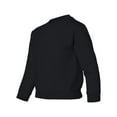 thumbnail image 4 of Gildan Youth Fleece Sweatshirt Black- 18000B | Soft Crewneck 8oz Heavy Blend Kids Sweatshirt, Size XL Classic fit Pullover, Pack 6, 4 of 5