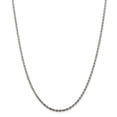 thumbnail image 1 of 925 Sterling Silver 2.25mm Diamond-cut Rope Chain; 18 inch; Lobster Clasp; for Adults and Teens; for Women and Men, 1 of 5