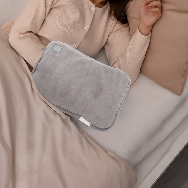 KALLORY desk hand warmer Hand Warmer Grey Fleece for Hand Heater in Winter 1Pcs