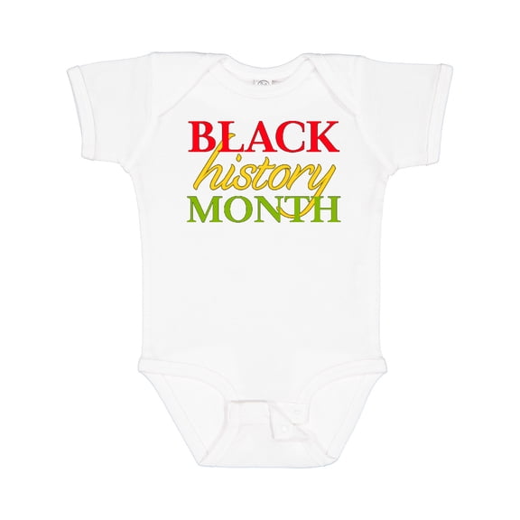 Inktastic Black History Month- Red, Green, Yellow Boys or Girls Baby Bodysuit