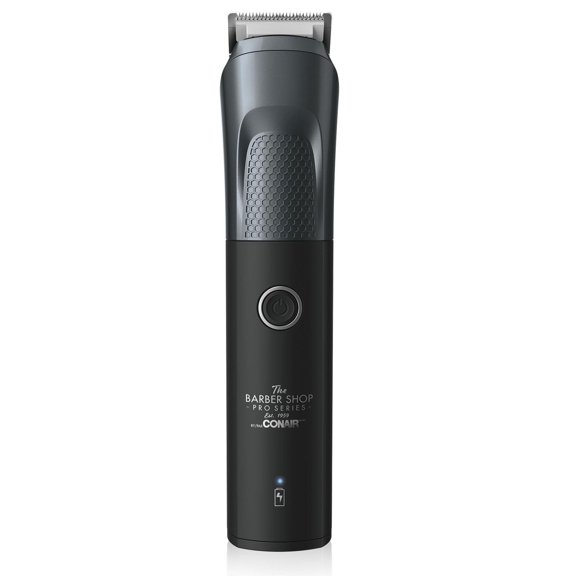 The Barber Shop – série Pro de Conair Tondeuse à barbe tout-en-un au lithium en métal