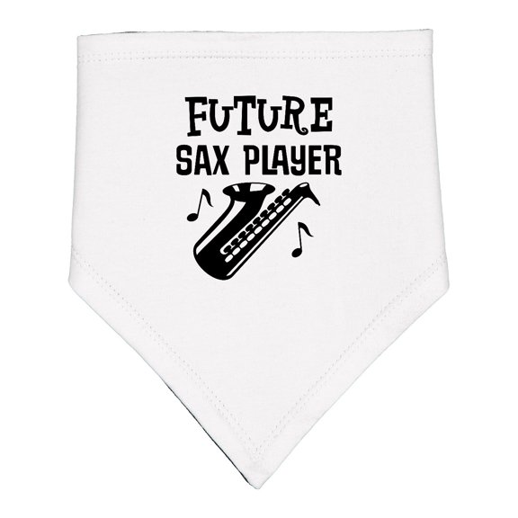 Inktastic Future Saxophone Player Sax Music Baby Bandana Bib