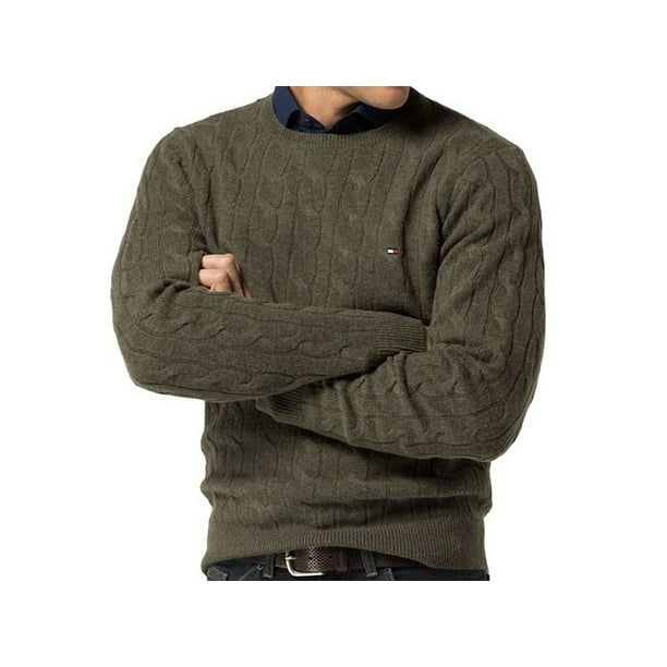 Tommy Hilfiger Tommy Hilfiger NEW Green Mens Size XL CableKnit