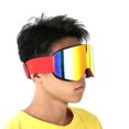 thumbnail image 4 of Unisex Adulto Al Aire Libre Doble Lente Magnitic Vista Grande Esquí Ciclismo Gafas Máscara GafasRojo, 4 of 10