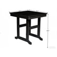 thumbnail image 6 of CQSXDA Patio Dining Table with Umbrella Hole, Weather Resistant, Rectangular Outdoor Furniture for Lawn and Yard，Black, 6 of 8