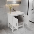 thumbnail image 6 of 36" White Freestanding Bath Vanity with Open Shelf Sink Base Cabinet Without Top, 6 of 8