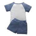 thumbnail image 2 of Bullpiano Toddler Baby Boys Short Sleeve T Shirts Top + Shorts Kids Summer Outfit Set 1-5T, 2 of 8