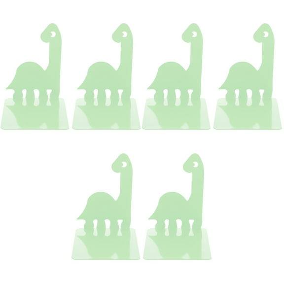 3 Pairs Kids Bookshelf Ends Dinosaur Metal Bookend Organizer Bookends