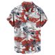 thumbnail image 1 of Camisas Vaqueras Para Hombre Manga Corta Casual Hombres Solapa Solapa Estampado de Manga corta Puños Botón Puerto Estilo Floral Camisa Sand Beach Hawaiianss Summer Top (Wine, XXL), 1 of 3