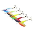 thumbnail image 2 of 5Pcs Trouts Fishing Spoons Lures Fishing Spinner Hard Baits with Treble Hook, 2 of 8