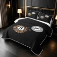 thumbnail image 3 of Erosebridal 8 Ball Twin Quilt Set Black Twin Coverlet Set, Black Solid 2 Pieces 1 Bedspread and 1 Pillowcase, 3 of 7