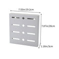 thumbnail image 3 of Wall Mounted Knife Organizer, Plastic Knife Storage Rack with Perforated Design for Kitchen Knives, Space-Saving & Easy Access for Home Cooks and Professional Chefs FAJHHA | White, 3 of 8