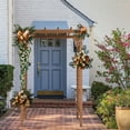 thumbnail image 2 of Beautiful & Practical Dark Brown Fir Wood Flat-Top Garden Arch (152x60x215cm) - Sturdy Outdoor Archway for Climbing Plants, Entryways, Patios & Backyards, 2 of 16
