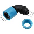 thumbnail image 2 of 2 Pieces ABS 12.5mm (1/2 Inch) 90° Elbow Quick Connect Knob Quick Connect Fitting for Car Wash Hose, 2 of 5