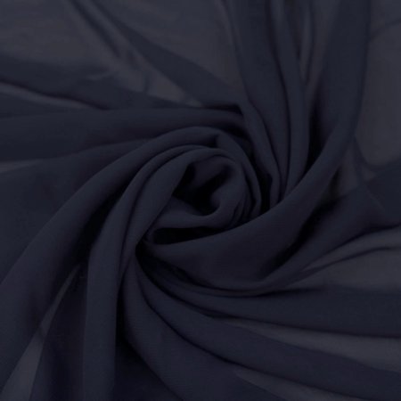 FREE SHIPPING!!! Navy Solid Polyester Woven Hi-Multi Chiffon Fabric, Wedding Chiffon, DIY Projects