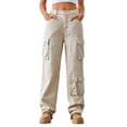thumbnail image 1 of KYAIGUO S-2XL Women's Ripped High Waisted Flared Jeans Wide Leg Destroyed Denim Pants, 1 of 9