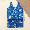 thumbnail image 4 of Uccdo Toddler Boys Girls One Piece Swimsuit with Adjustable Buoyancy Baby Swim Vest Bathing Suit 1-5T, 4 of 7