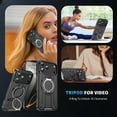 thumbnail image 6 of Designed for iPhone 17 Pro Magnetic Hard Case, Compatible with Magsafe, Rugged 360 Rotating Ring Kickstand Heavy Duty Shockproof Protection Phone Case for iPhone 17 Pro Cover, Black, 6 of 8
