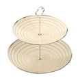 thumbnail image 2 of VQPeo 2 Tier Round Tiered Cupcake Stand, Tiered Serving Stand, Dessert Stand, Serving Tray Platter for Tea Party, Wedding and Birthday, 2 of 5