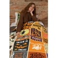 thumbnail image 6 of Bedembrace Retro Halloween Ghost Witch Halloween Party Ulta Soft Fleece Flannel Blankets Birthday Halloween Throw Blanket Bedding Outdoor Cover for Picnic Couch Beach Twin Teens, 6 of 7