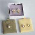 thumbnail image 4 of Microfiber Earring Display Insert Cards Pads Studs Jewelry Display Pads Personalised Necklace Packaging Pendant Trays Storage Yellow, 4 of 8