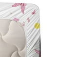 thumbnail image 3 of Ambesonne Fantasy Fitted & Top Sheet Set with Sham, Butterfly Lady in Flowers, Multicolor, 3 of 4