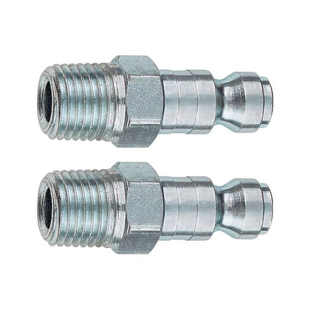 Tapón de acero Tru-Flate 12-125-2 1/4 T Design x 1/4 MNPT, paquete de 2