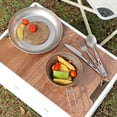 thumbnail image 4 of Naiovety Tenedor de Camping Mutti, cuchara de pesca reutilizable, vajilla, cubiertos lavables, de comedor de viaje para el hogar, cubiertos para Kits de desorden para acampar, 4 of 6