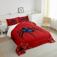 thumbnail image 4 of jejeloiu Spooky Spider Bedding Comforter Set,Happy Halloween Twin Comforter Sets,Red Black Bedding Set For Teens,Breathable Home Decor Reversible,2 Pieces, 4 of 8