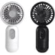 thumbnail image 1 of 2 paquetes de mini ventiladores portátiles de mano, ventilador personal recargable por USB, 3 velocidades (blanco y negro), 1 of 4