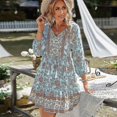 thumbnail image 2 of Vestido de vacaciones de ocio independiente Falda corta 2022 Ropa de mujer de flores de primavera y verano, 2 of 4