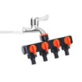 thumbnail image 4 of Divisor de Jardín de 4 Válvulas con Válvula de Cierre, Válvula Divisora de de Agua, Adaptador de Conector de Agua de Jardín a Prueba Macarena Divisor de manguera, 4 of 8