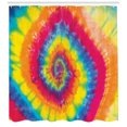 thumbnail image 3 of Ambesonne Tie Dye Shower Curtain, Abstract Colorful Batik, 69"Wx84"L, Multicolor, 3 of 3