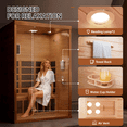 thumbnail image 2 of EASYHAWK 2-Person Infrared Sauna, Indoor Use, 1500W Infrared Heater, WiFi & Bluetooth App Control, 2 of 8