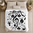 thumbnail image 5 of Musical Tree Ornaments Festive, Festive Holiday Scene, Warm Flannel Blanket for Living Room and Family Room with Detailed Artwork, Art Lovers Christmas Gift, Festive Home Decor, 5 of 9