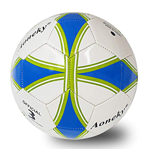 Socc Deflated Mini Soccer Ball with Pump Aoneky Mini Kids Size 3 Soccer Ball 
