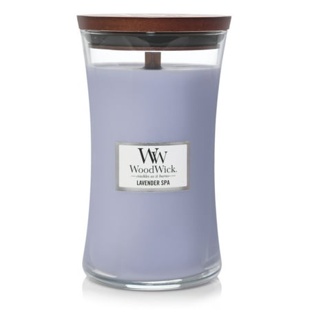 21.5oz Large Hourglass Jar Candle Lavender Spa - WoodWick