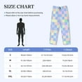 thumbnail image 2 of Mens Pajama Pants Bottoms with Pockets - checkered style pastel colorful Comfy Mens Pj Pants, Soft Men Lounge Pants, 2 of 5