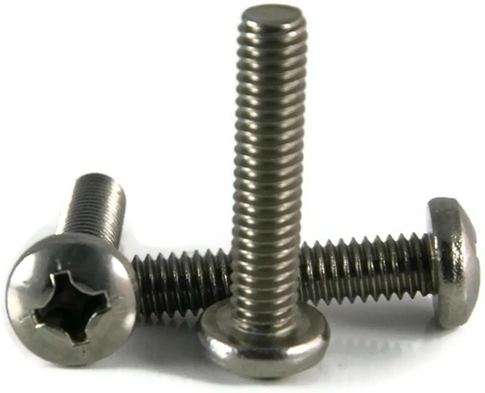 10-32 x 5/8 Pan Head Machine Screws Full Thread Phillips Drive Bright Finish Machine Thread Quantity 100 Pieces by Fastenere Stainless Steel 18-8 10-32 x 5/8 Pan Head Machine Screws Full Thread Phillips Drive Bright Finish Machine Thread Quantity 100 Pieces by Fastenere Stainless Steel 18-8