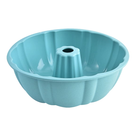 Reusable Soft Chiffon Cake Baking Pan - DIY Bread and Cake Mold for Home Baking Enthusiasts - Sky Blue