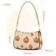 thumbnail image 3 of FORMRS Womens Shoulder Bag with Chain Strap Clutch Purse Cute Tote Handbag, Halloween Pumpkins Pattern, 3 of 7