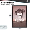thumbnail image 4 of Stupell Industries Coastal Pink Tropical Out Of Office Black Floating Frame Canvas Art, 17 x 25, by Lil' Rue, 4 of 8