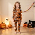 thumbnail image 2 of Gerichy Boys Girls Pajamas Sets Halloween Pajamas Cute Print Long Sleeve Top and Pants Soft Sleepwear 2Pcs Kids Holiday Pajama Sets 2T-9T, 2 of 7