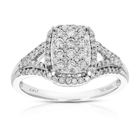 Vir Jewels 5/8 CTTW Lab Grown Diamond Ring in Sterling Silver Female Adult
