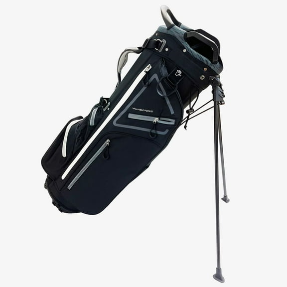 NEW Tour Trek Golf 400 Series Deluxe Golfers Stand Bag 7-Way - Black / Grey
