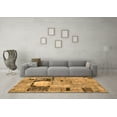 thumbnail image 3 of Ahgly Company Indoor Rectangle Patchwork Orange Transitional Area Rugs, 2' x 5', 3 of 4